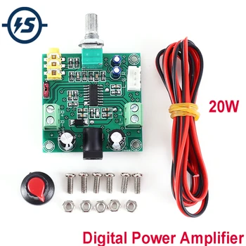 

Digital Power Amplifier Module 4ohm 8ohm Dual 10W DC 5V Volume Adjustment Mini Power Amplifier
