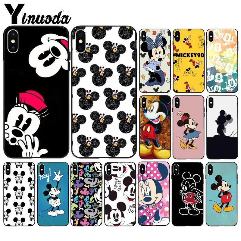 

Yinuoda Mickey Mouse Luxury Unique Design Phone Cover for Apple iPhone 8 7 6 6S Plus X XS MAX 5 5S SE XR Mobile Cases