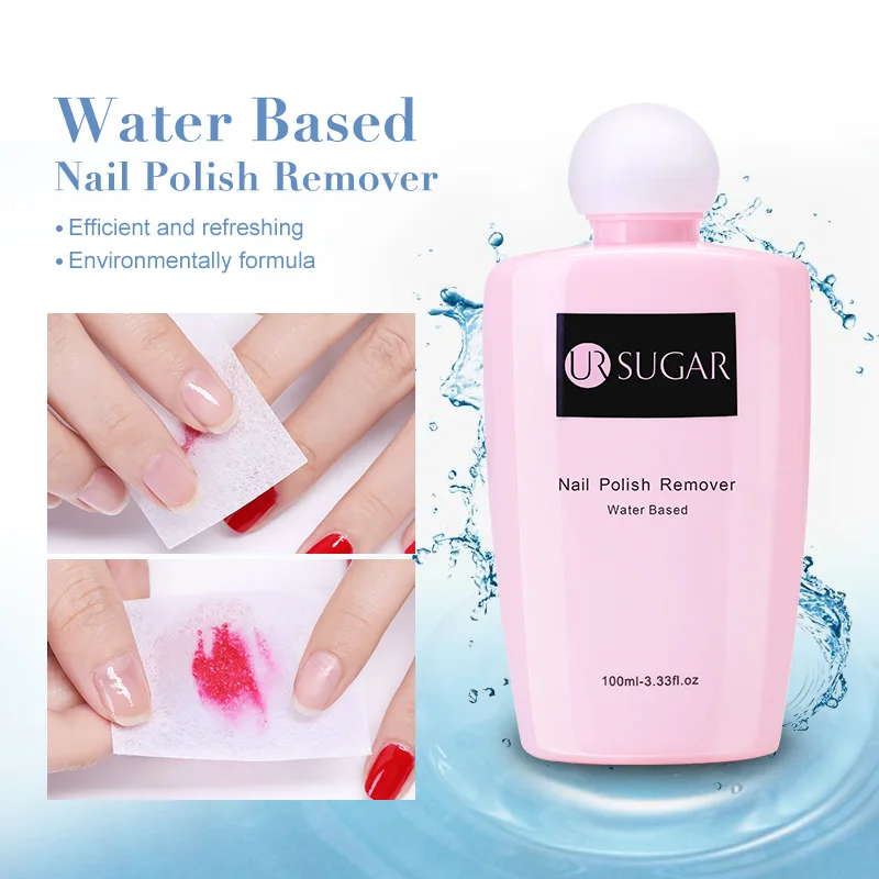 

UR SUGAR 100ml Nail Polish Oil Remover Water Based Shine Sticky Cleanser Liquid UV Gel Sticky Nail Art Remover Manicure Tools