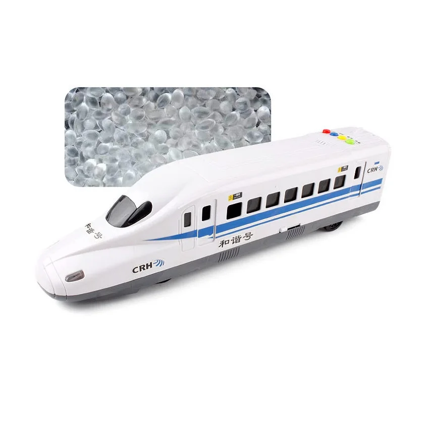 Children's simulation inertia sound toy car high-speed rail harmony pronunciation with story function Flash children early educa