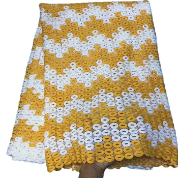 

2018 Modern African Net Lace Fabrics African Tulle Lace Fabrics with stones Wedding Nigeria lace A846-1