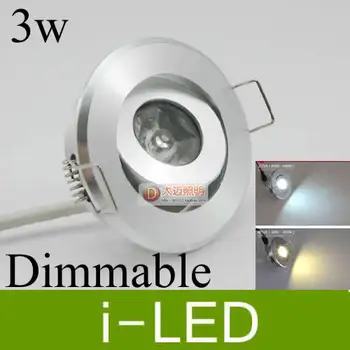 

High Power 3w led ceiling light dimmable led fixture down light spot light Exhibition light 90-260v warm cold white + led driver