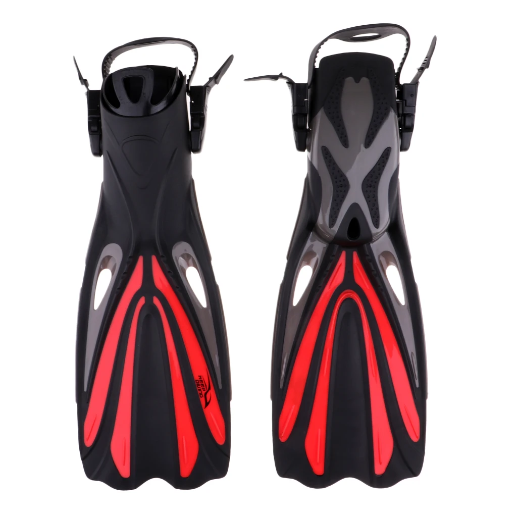 2019 MagiDeal Snorkeling Fins Scuba Diving Fins Adjustable Adult Swim Speed Fins Adjustable Fins Diving Fins Flippers