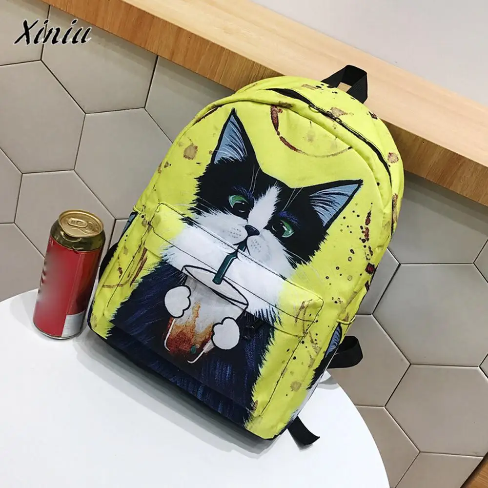 Aliexpress.com : Buy Xiniu Quality Cute Cat Backpack For Female School ...