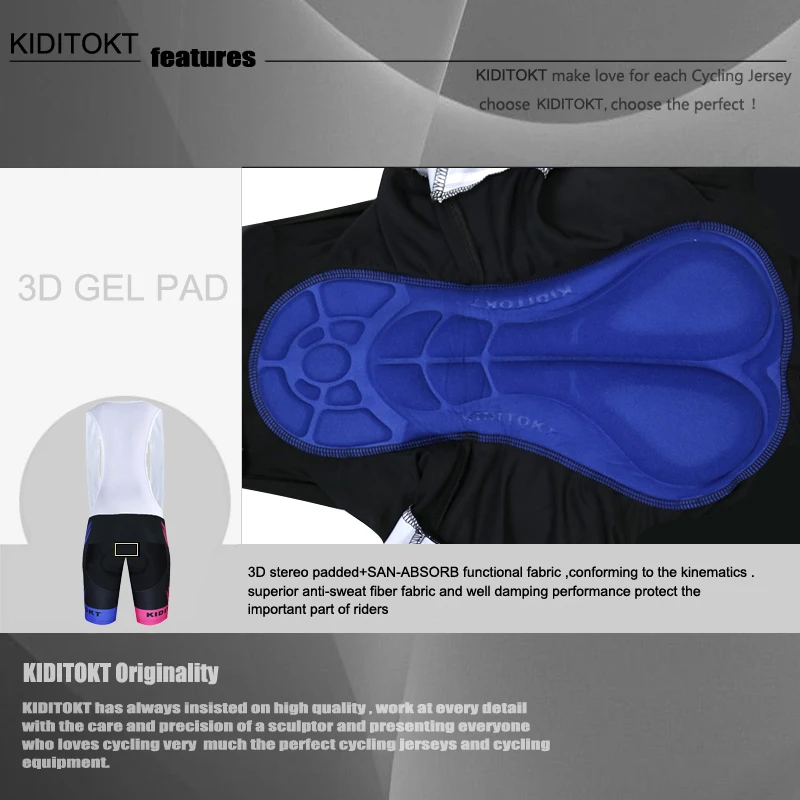 KIDITOKT fiets kleding Maillot Ropa Ciclismo Hombre MTB велосипедная одежда, спортивный костюм, набор велосипедной одежды, Мужская велосипедная одежда