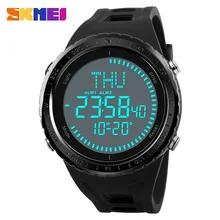 SKMEI Модные мужские цифровые электронные наручные часы Открытый шагомер часы спортивные часы 50 м водонепроницаемые Relogio Masculino 1315