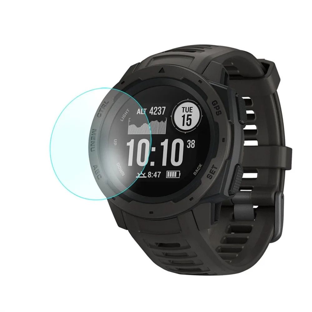 3 шт. Защитное стекло для Garmin Instinct закаленное Защита экрана Противоударная