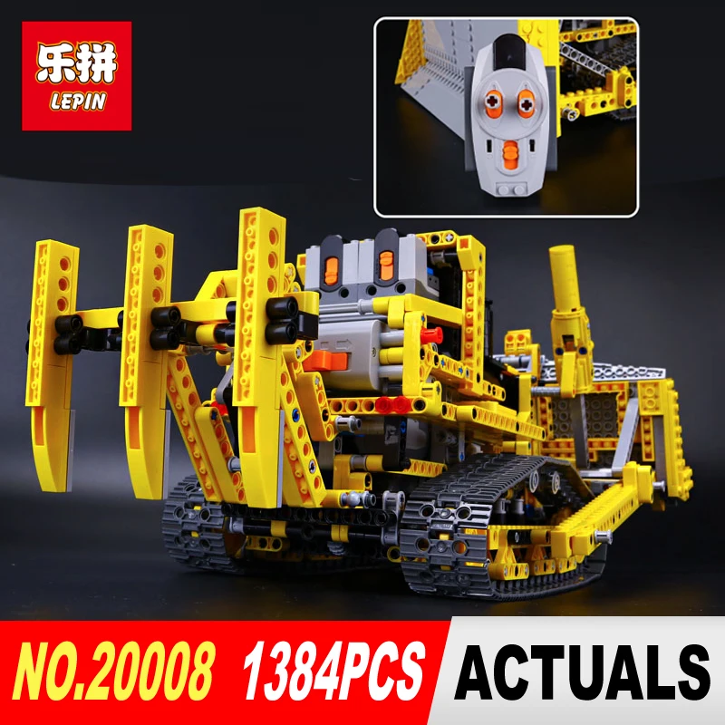 

LEPIN 20008 Technic series 1384pcs the bulldozer Model Building blocks Bricks kits Compatible 8275 for boy brithday gifts