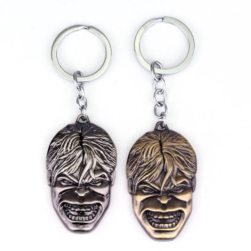 

dongsheng Marvel Super Hero The Avengers Hulk Metal Keychain Pendant Key Chains Fashion Classic Key Ring For Men Boyfriend Gift