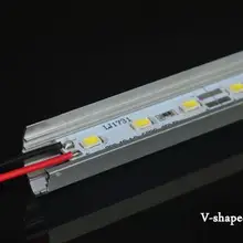 10 шт. SMD5730 светодиодный осветитель 12 Вольт светодиодный 36 светодиодный s/0,5 м с v-образным алюминиевым каналом