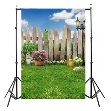 3x5ft винил фон фотографии стены фото Задний план голубое небо и белые облака
