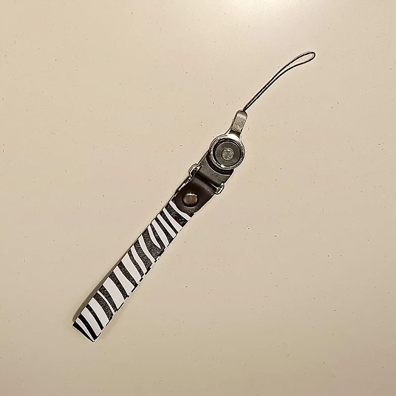 Universal Leopard Zebra Pattern Leather Mobile Phone Lanyard Strap Ribbon for iPhone Samsung Cellphone Accessory Keychain Cords