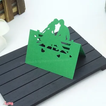 

100Pcs Table Names Card Laser Cut Place Name Card Wedding Seat Card for Wedding Party Anniversary Celebration Supplies 6ZZ21