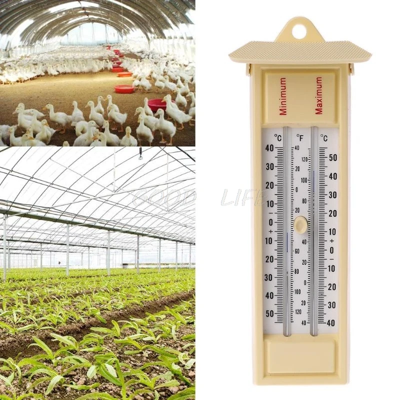 Максимальный и минимальный термометр-Крытый Открытый Сад теплицы стены монитор температуры-40 до 50 градусов