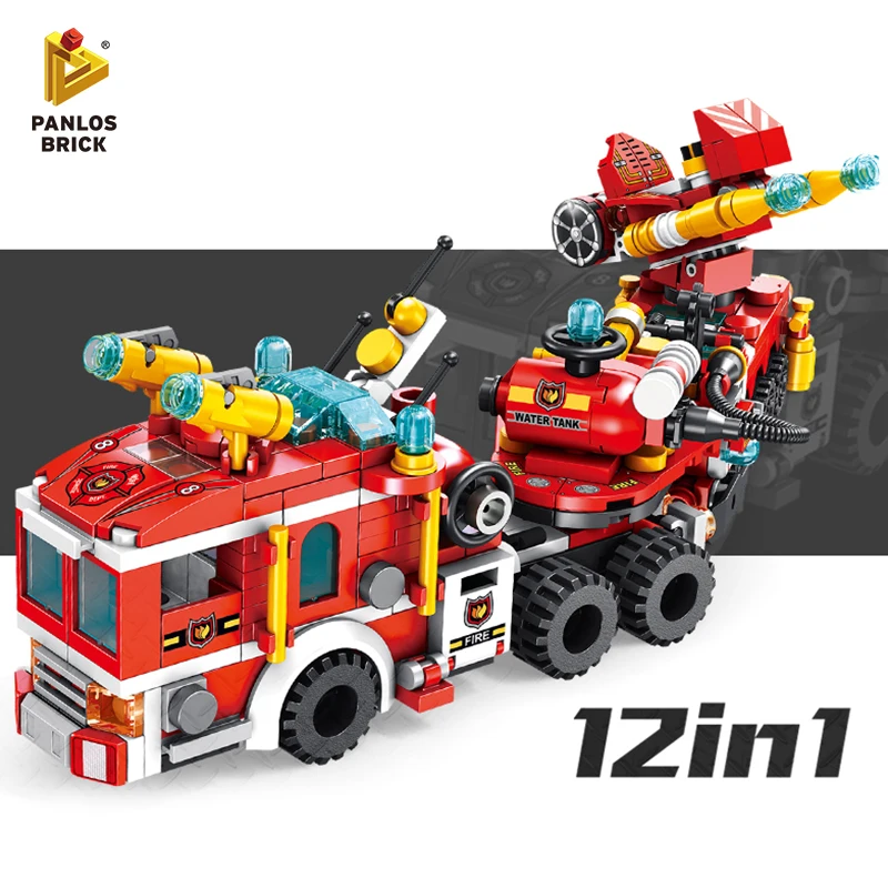 

Building Blocks Rocket Launcher Car Stacking Toys Firefighter Truck Police Boat City Building Bricks Robot Airplane Helicopter