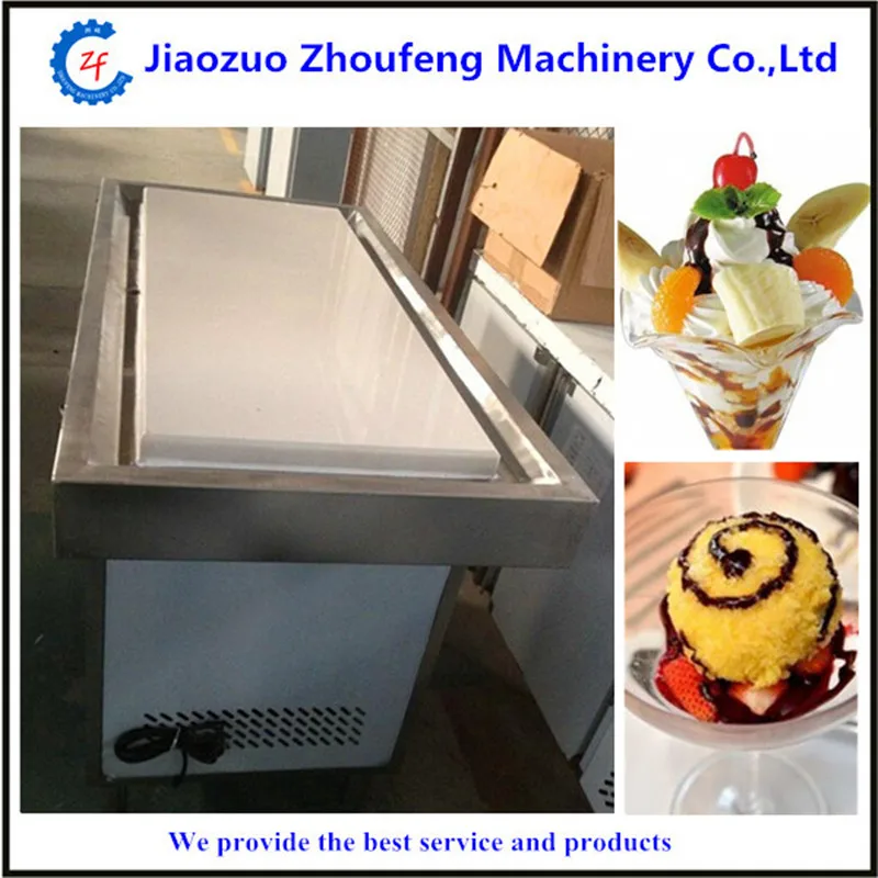 Машина для мороженого Многофункциональный большой размер холодная мраморная плита стол делая вкусные шары icecream фрукты жарки