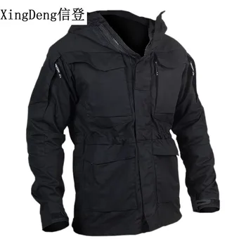 

XingDeng Casual Tactical Windbreaker Men Winter Autumn Waterproof Jacket Army Flight Pilot top Coat Military fashion Clothes