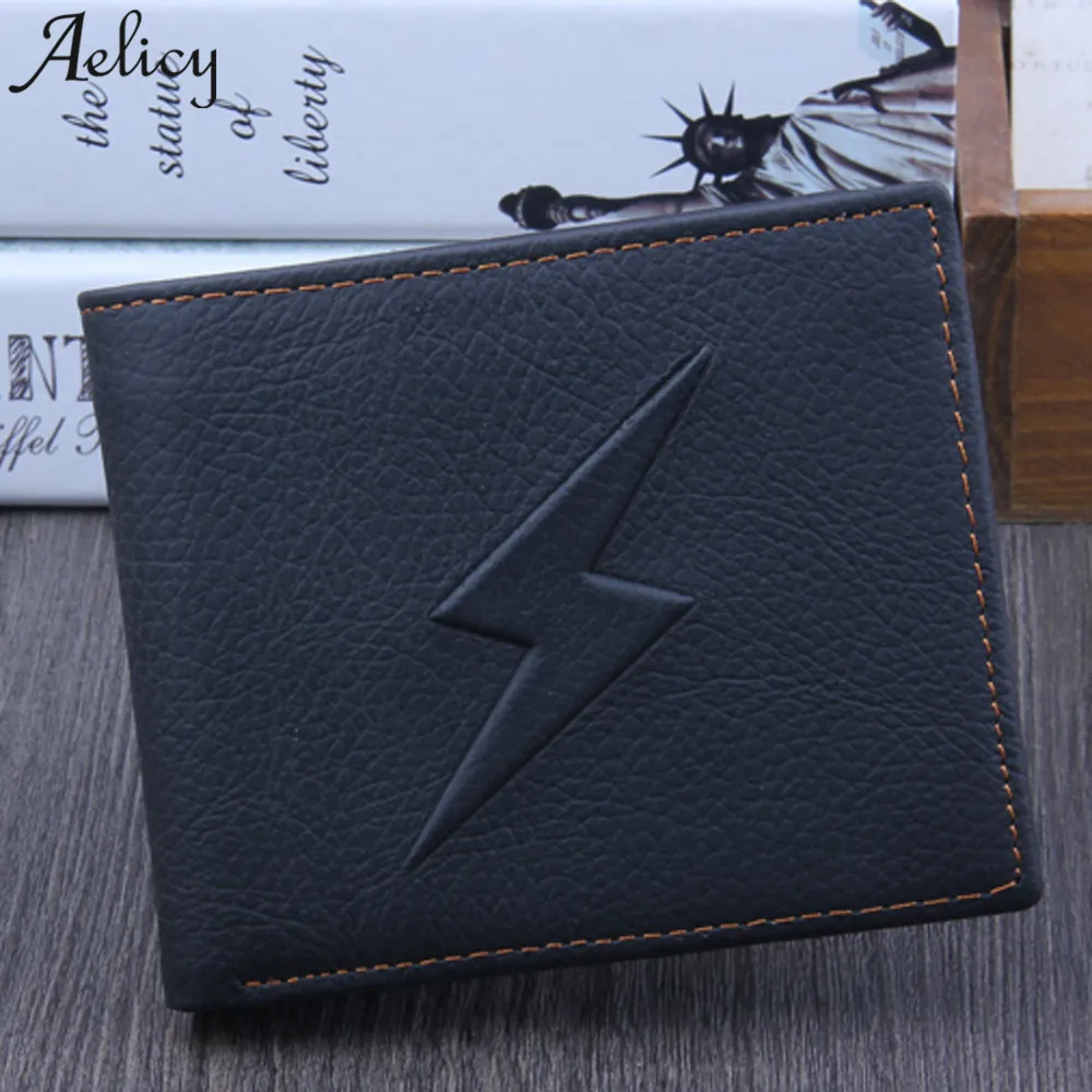 

Aelicy 2018 Hot New Fashion Light High Quality Men boys Bifold Business Leather Wallet ID Credit Card Holder Purse Pockets