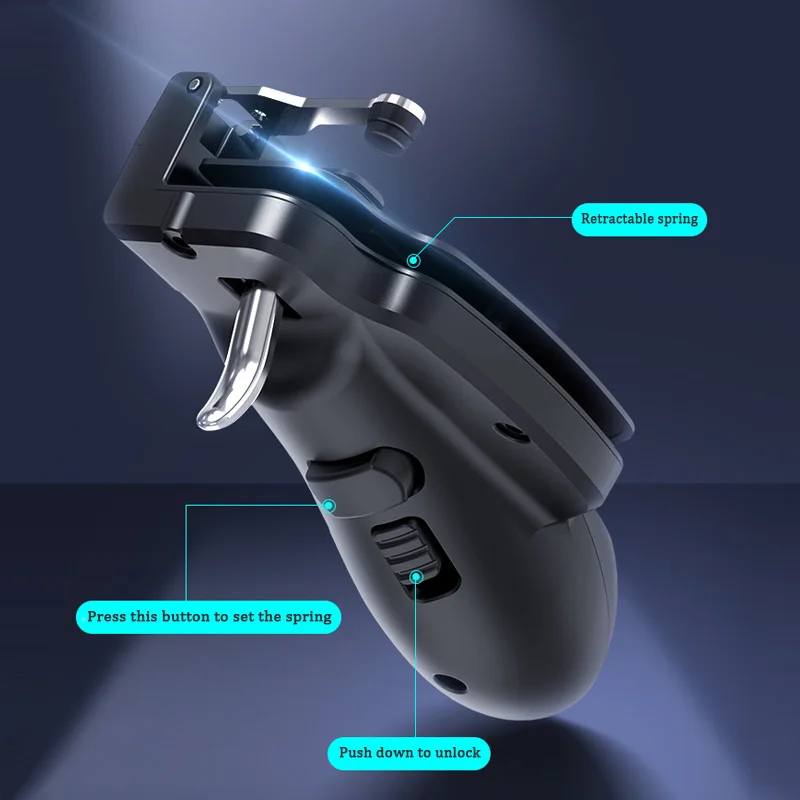  PUBG Tablet Gamepad Controller Trigger Joystick for iPad Universal L1R1 Shooter Button Grip with lo