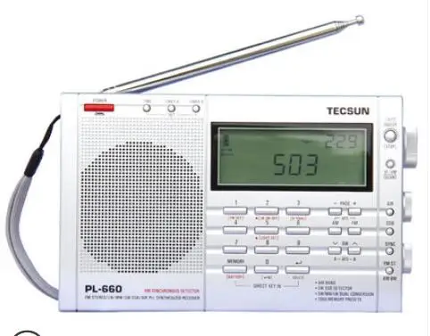 TECSUN PL-600 цифровой тюнинговый Полнодиапазонный FM/MW/SW-SBB/PLL синтезированный стерео радиоприемник PL600rqdio Прямая поставка высокое качество - Цвет: Silver