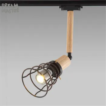 

Retro 10W led track light, edison bulb e27 Adjustable vintage track lighting, clothing store LED rail lighting dream master
