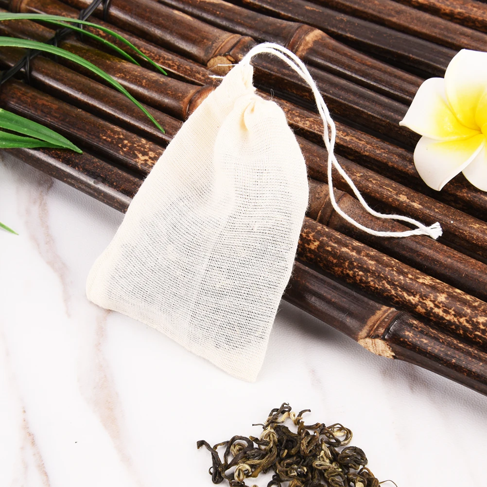 

1PCS 8Sizes hot sale high quality Teabags Empty Tea Bags With String Heal Seal Filter Paper Suitable for Herb Loose Tea