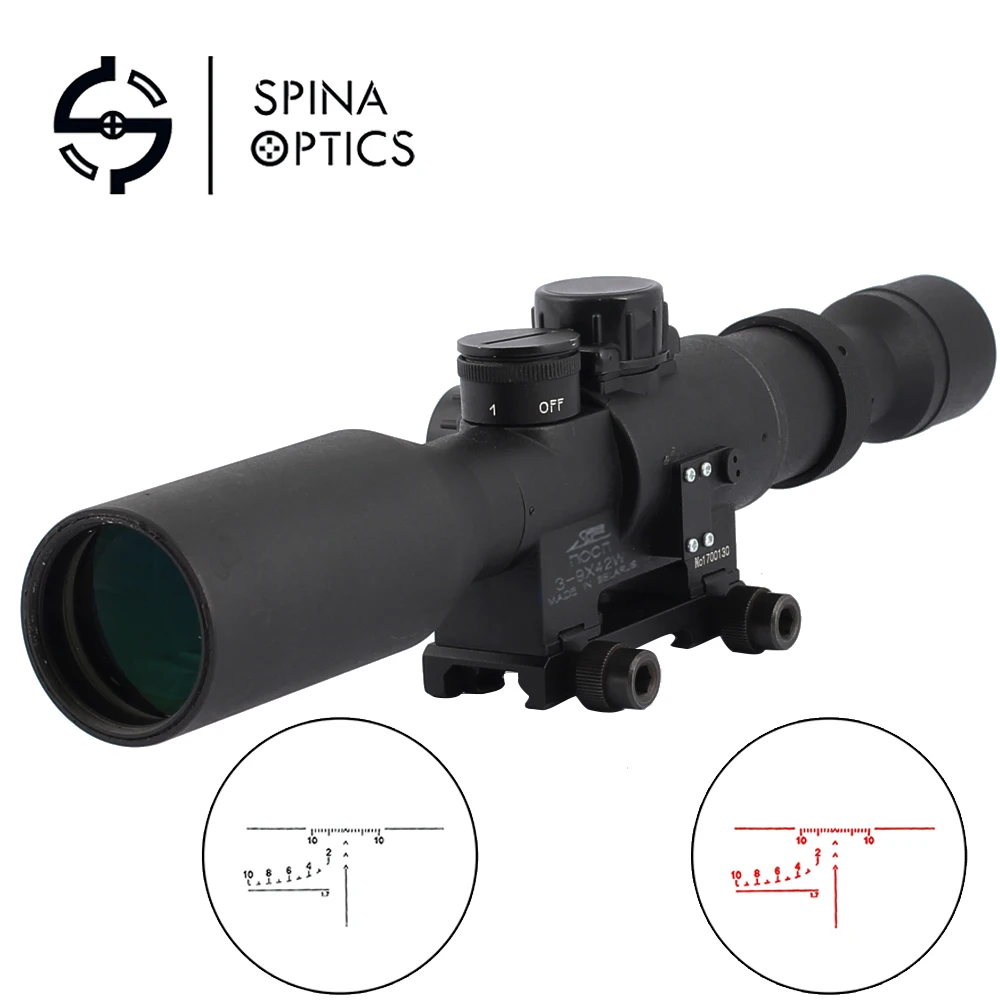 SPINA Тактический SVD 3-9X42W Охотничья винтовка прицелы 3-9x42 Оптика прицел для охоты