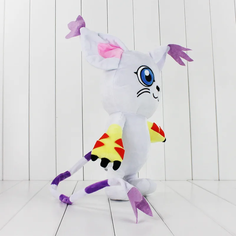 1" 45 см 1 шт. Kawaii Digimon задний Кот плюшевые игрушки, забавные аниме мягкие куклы, подарок на день рождения для детей