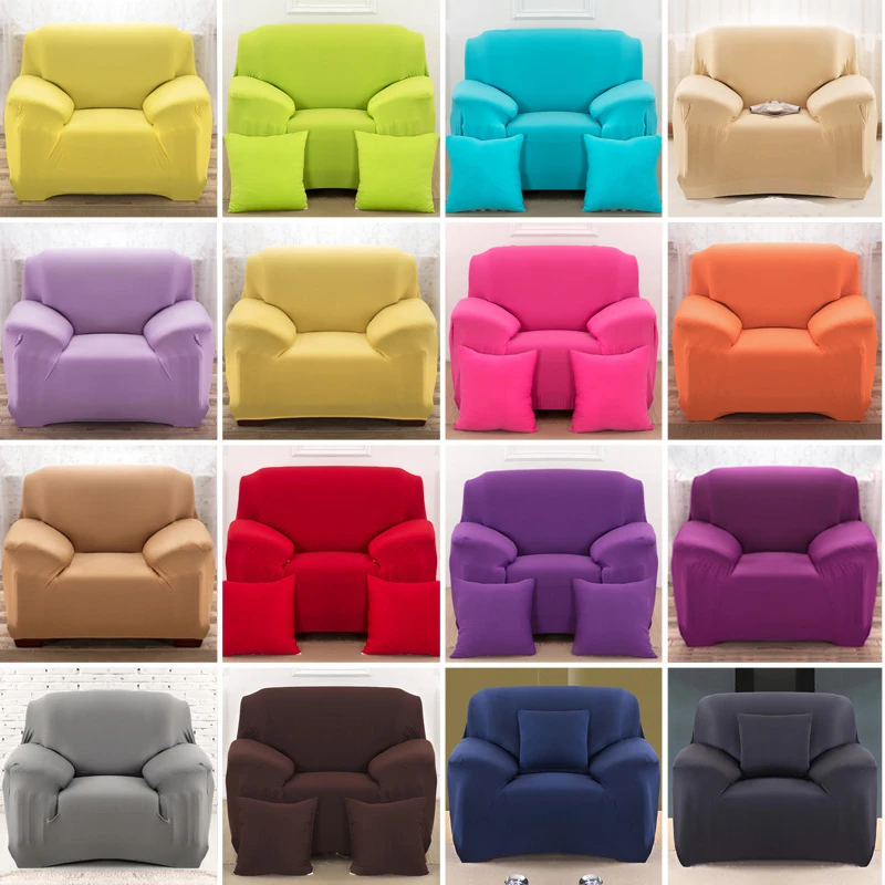 

Fit for 99% sofa solid color elastic sofa cover elastic Slipcovers stretch washable Removable seat couch wrap washable wedding