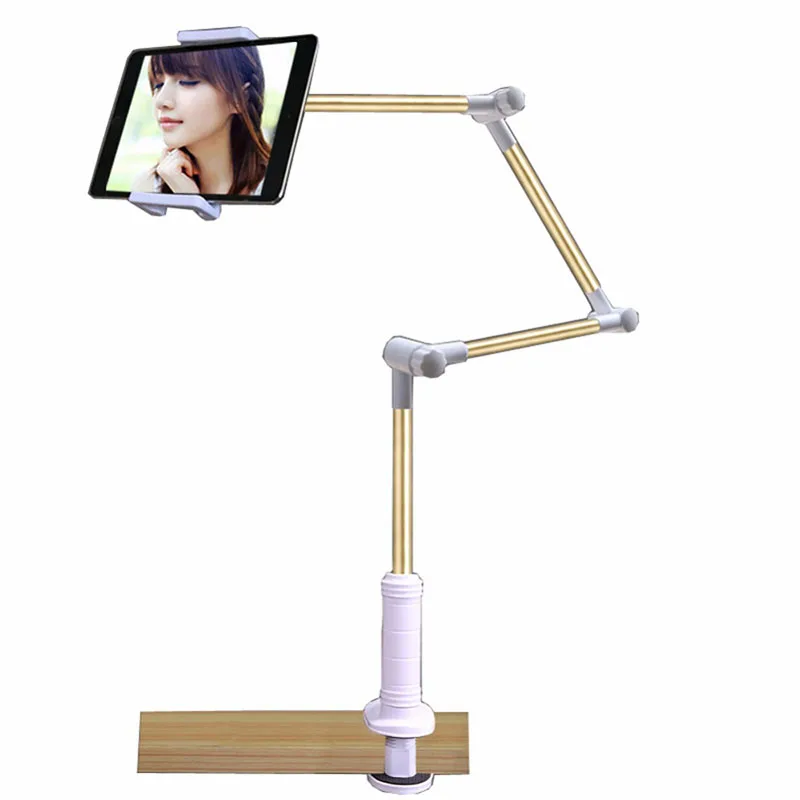 Folding Long Arm font b Tablet b font Phone Stand Holder For Ipad Samsung Kindle 4