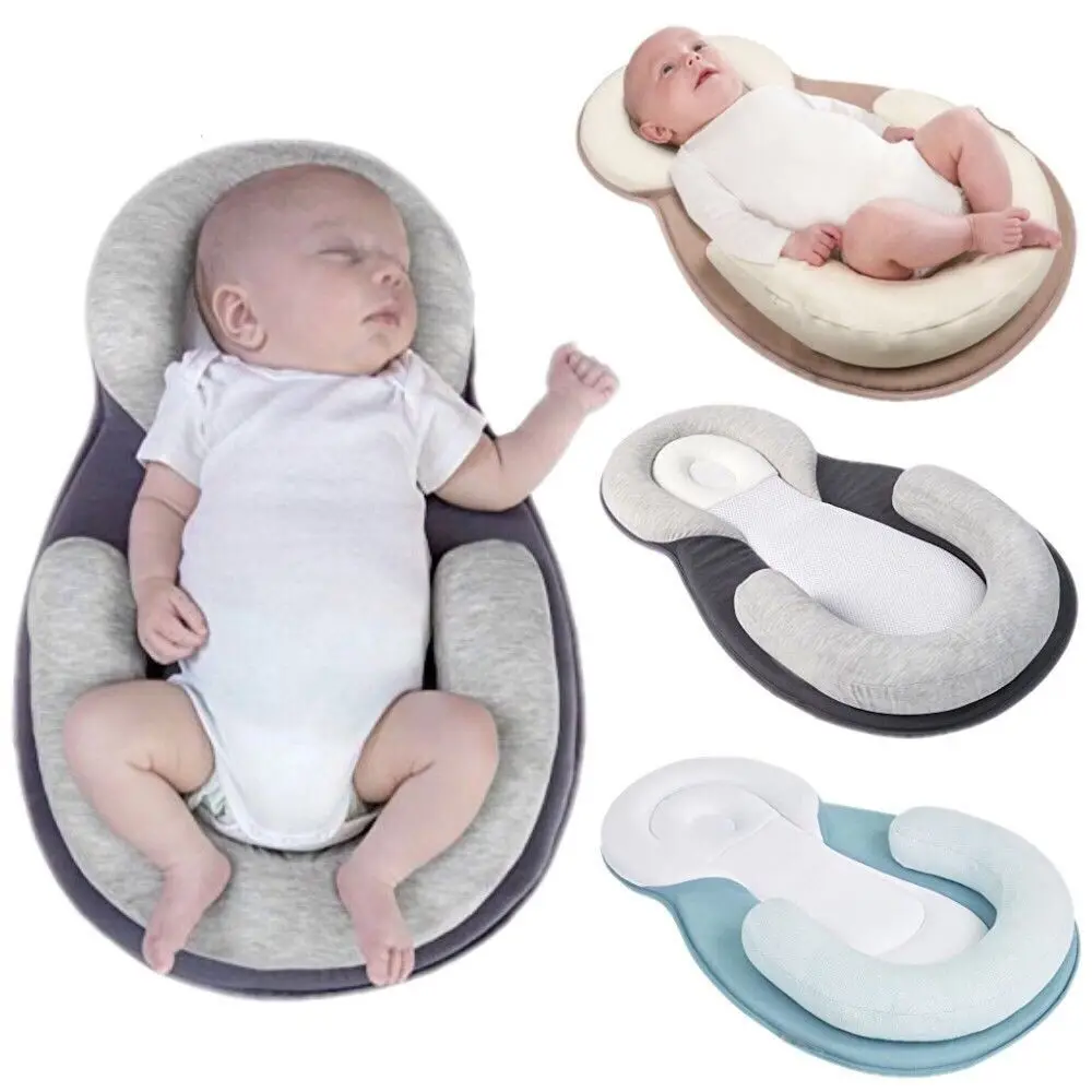 

Dropship Baby Pillow Infant Newborn Mattress Pillow Baby Sleep Positioning Pad Prevent Flat Head Shape Anti Roll Pillows