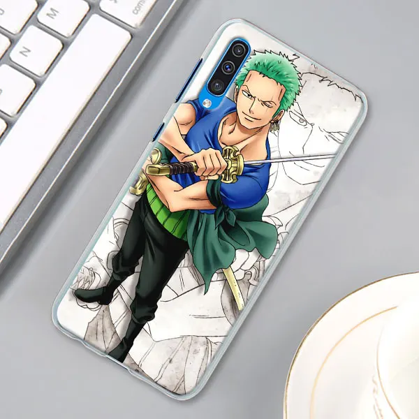 One Piece Roronoa Zoro Case Cover for Samsung Galaxy A30 A40 A50 A70 A6 A8 Plus A7 A9 M30 Phone Case Coque - Цвет: 03