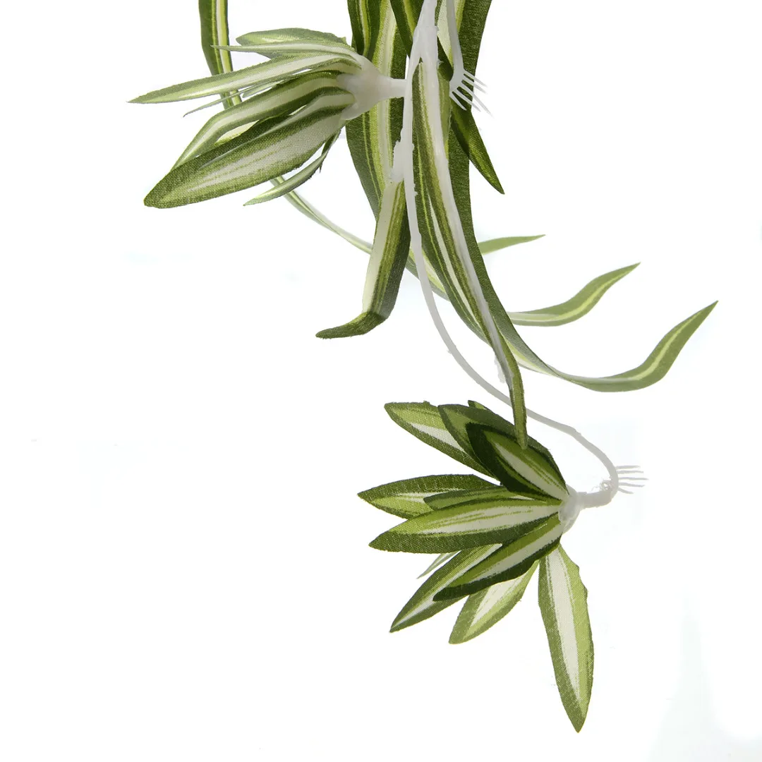 Artificial Faux Silk Spider Greenery Plant Chlorophytum Comosum Wall Hanging Silk Flower fpr Home Decor Wedding Party Decoration