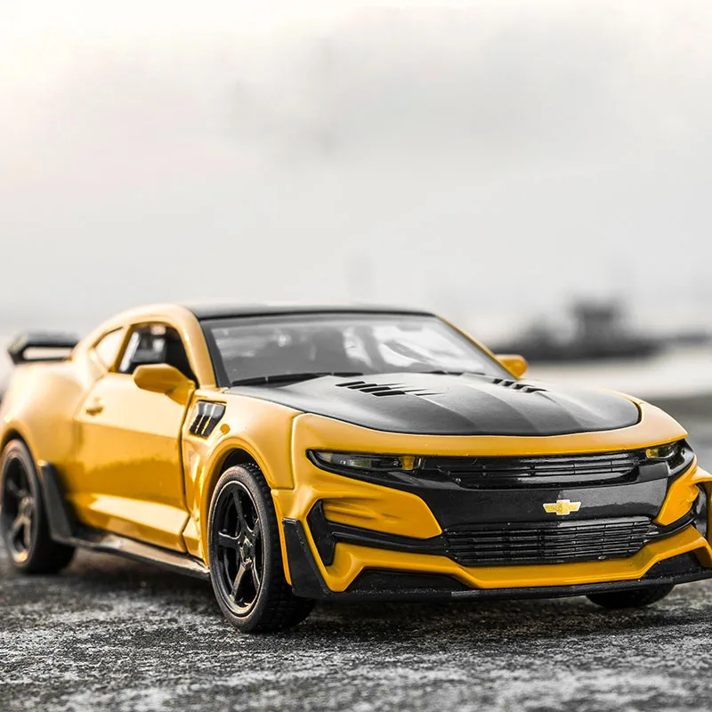 1 32 chevrole Camaro Alloy Diecast Car Models KIDAMI Pull Back Collection Toy Cars for children