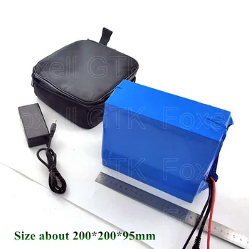 

Electric Bike battery 48V 10AH 500W 48v 12AH 350w 250w Lithium battery li-ion city scooter ebike with 15A BMS 3A Charger + Bag