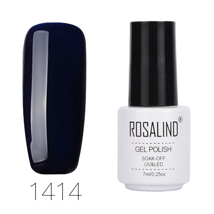 Rosalind 7 мл 1323-1864 цветная серия Гель-лак для ногтей Vernis горячий замачиваемый долговечный УФ-и светодиодный лак для ногтей Набор лаков для дизайна ногтей - Цвет: 1414