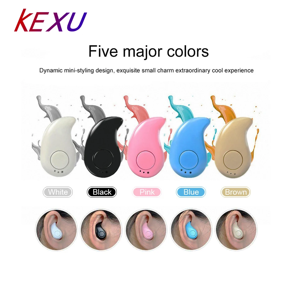 

S530 Mini Wireless Bluetooth V4.1 Earphone Stereo Headset n-ear Earbud With Microphone Fone De Ouvido Universal For iPhone6 7