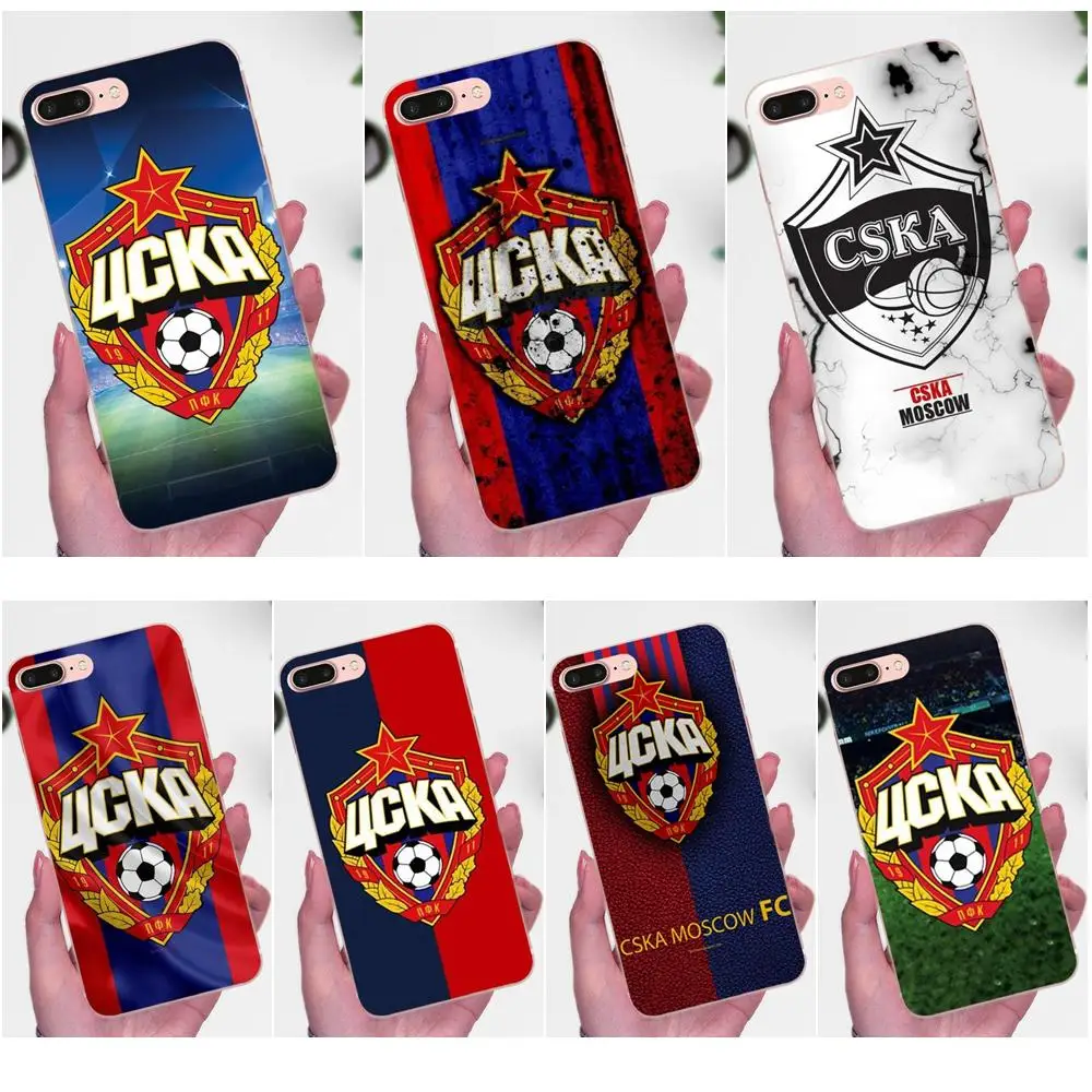

CSKA Moscow Soft Cell Phone Shell Case Covsr For Xiaomi Redmi Note 2 3 3S 4 4A 4X 5 5A 6 6A Pro Plus