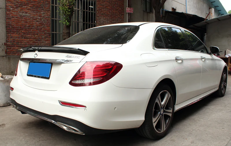 Автомобиль-Стайлинг для Benz E Class W213 16-17 veath Стиль углерода Волокно задний спойлер Глянцевая волокна Trunk крыло Авто Средства ухода за кожей комплект Интимные аксессуары