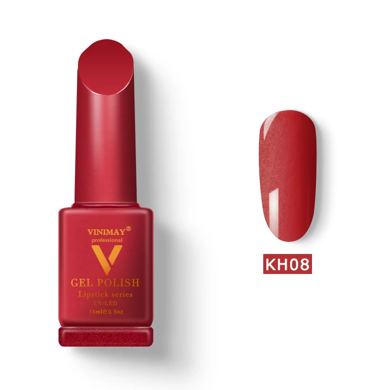 VINIMAY бренд красный Гель-лак для ногтей vernis полуперманентный УФ-гель для ногтей лак-праймер впитывающийся Гель-лак для ногтей Полировочный Гель для маникюра - Цвет: KH08