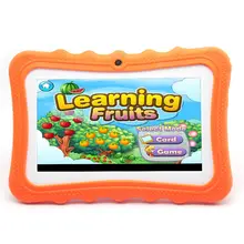 Interpad Kids tablet 7 inch Quad core Allwinner A33 Android 4.4 wifi 8GB Learn Tablet 1024*600 screen Silicone gift tablet pc
