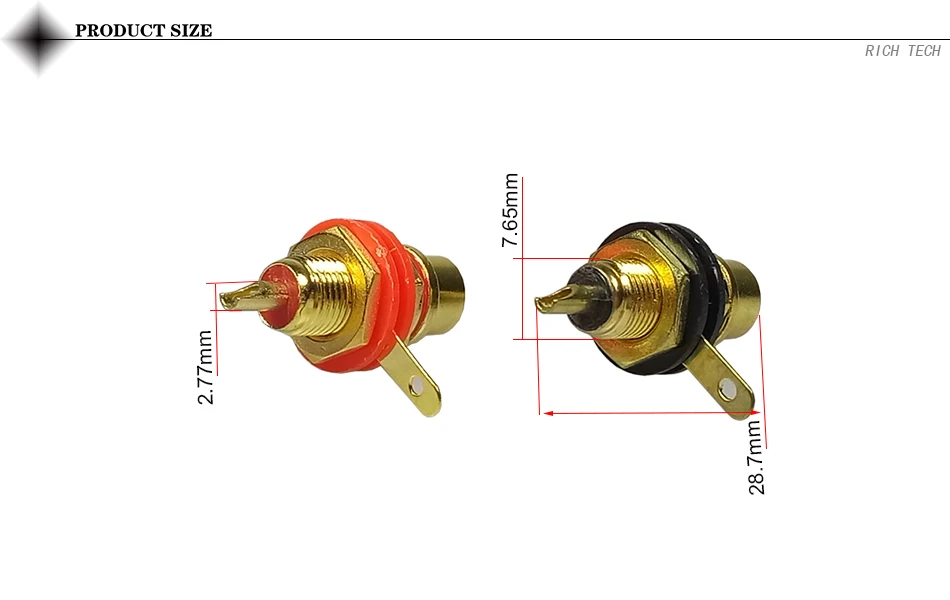 8 шт./4 пары Новый позолоченный Binding Post Женский RCA Phono Jack Панель Крепление усилители домашние шасси разъем адаптера
