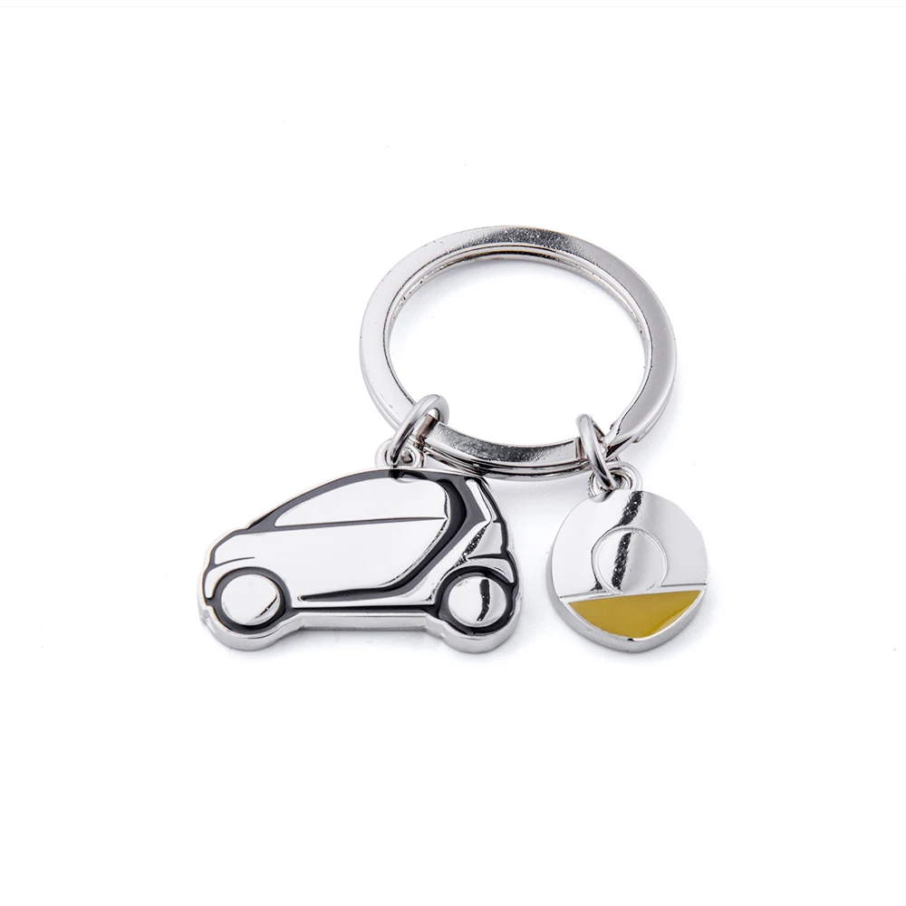 Stainless Steel Smart Car Key Chain Key Ring Keychain smart fortwo 451