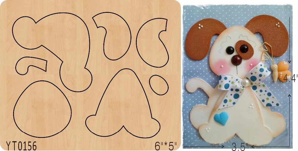 Lovely dog-4 DIY wooden die/ Scrapbook mold/cutting tool die /YT0156 | Дом и сад