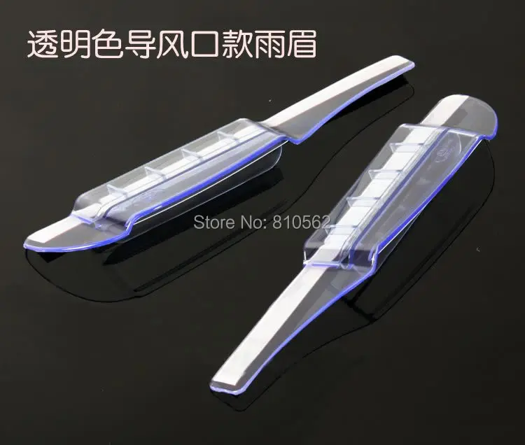 2pcs Air Drying Design Car Vehicles Side Rearview Mirror Rain Eyebrow Snow Shade Shield Guard Visors Clear