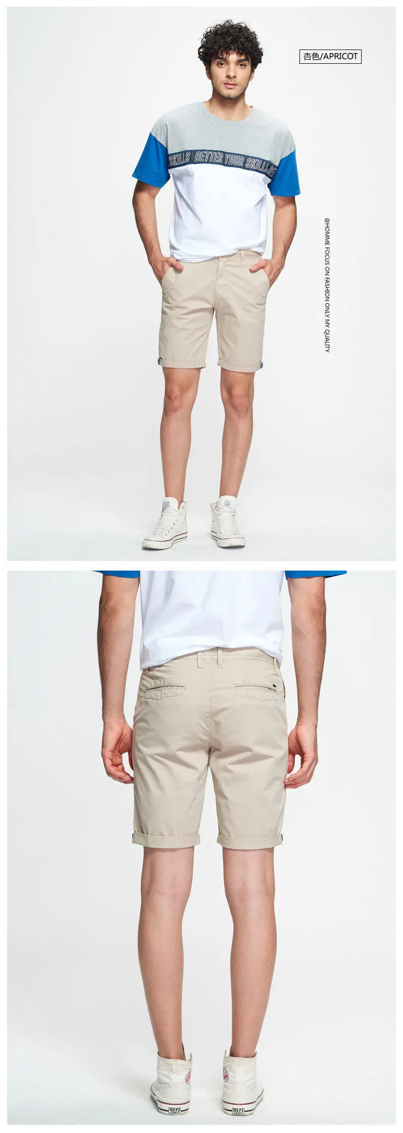 Casual Cotton Shorts Male Summer Quality Solid Travel Shorts Cargo Men Short Sprots Washed Pants Fashion Chinese Clothing Dress 07