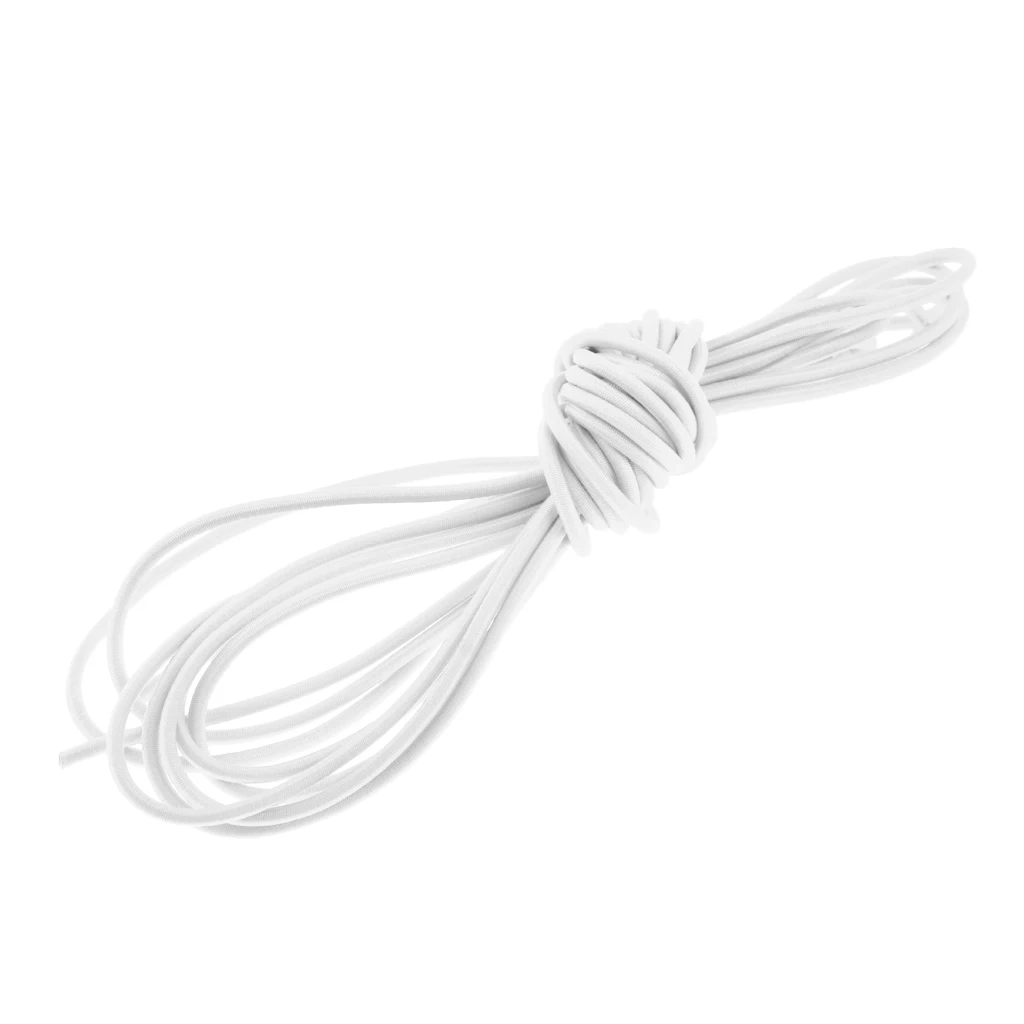 3mm Elastic Round Bungee Rope Shock Cord Tie Down Boats Trailers for Canoe Kayak Fishing Boat Rafting Surfing Accessories
