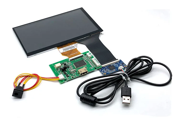 7 дюймов TFT ips ЖК-дисплей toutch экран 1204x600 800x600 монитор для Raspberry pi DIY модуль комплект