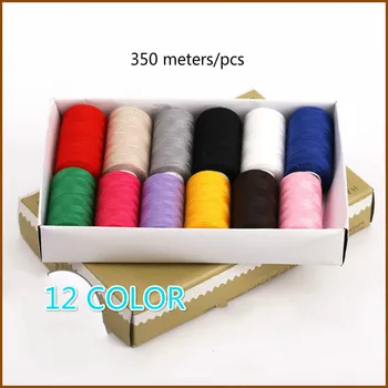 

12 Color Spools /Set Polyester Embroidery Sewing Machine Line/hand stitching/household sewing thread package