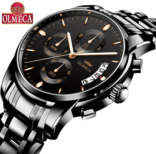 OLMECA relogio masculino Топ бренд часы мужские спортивные водонепроницаемые военные